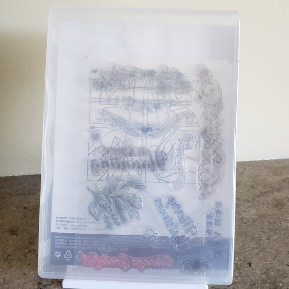 Stampin' Up! 'CELEBRATION TIDINGS' Photopolymer Stamp Set (Used) - Picture 2 of 7